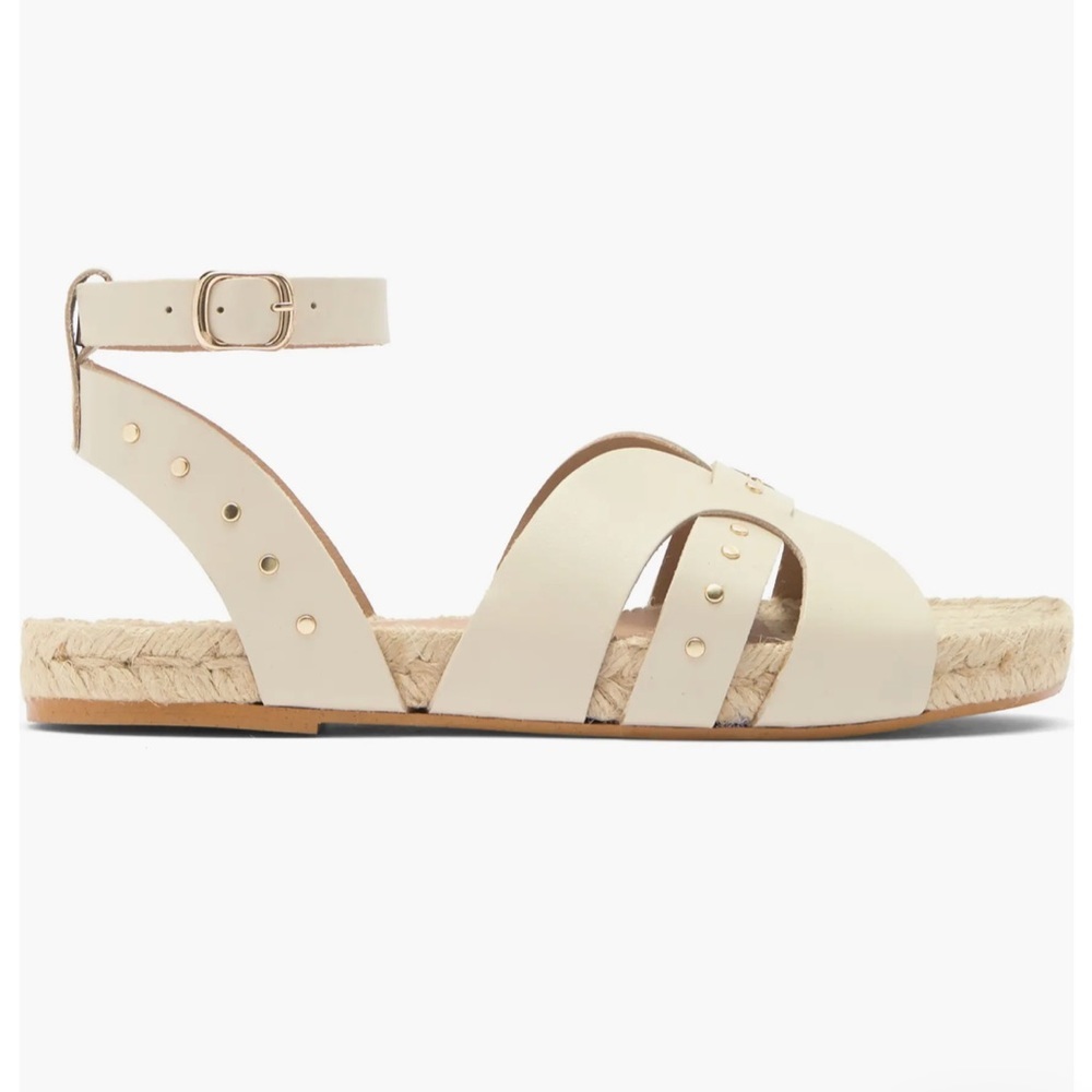 Bruno Magli Cream Espadrille Sandals - Picture 3 of 8